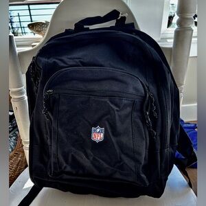 NFL Black Backpack with Logo